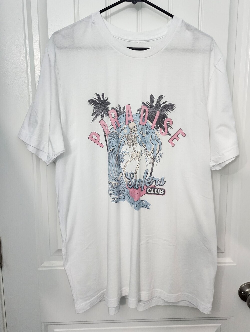 Paradise Surfers Club Women's Graphic Tee in White, Size OS